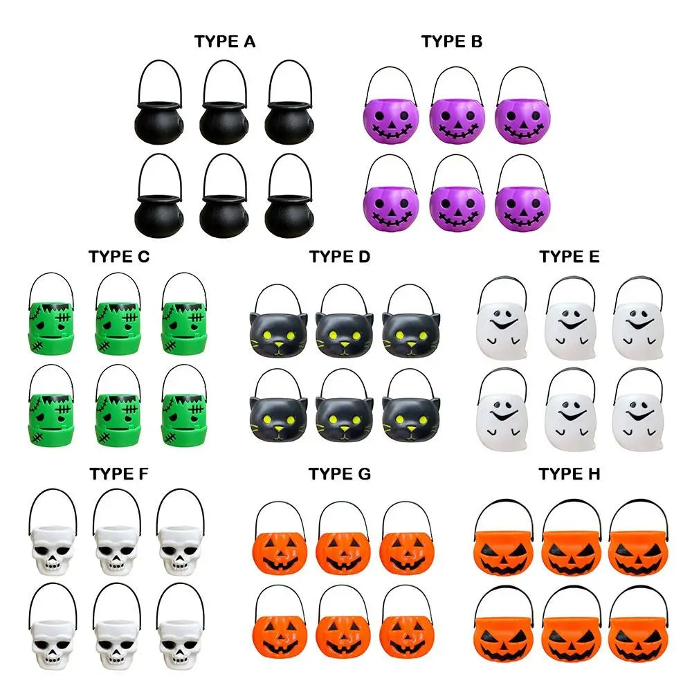 6-Piece Mini Halloween Candy Buckets