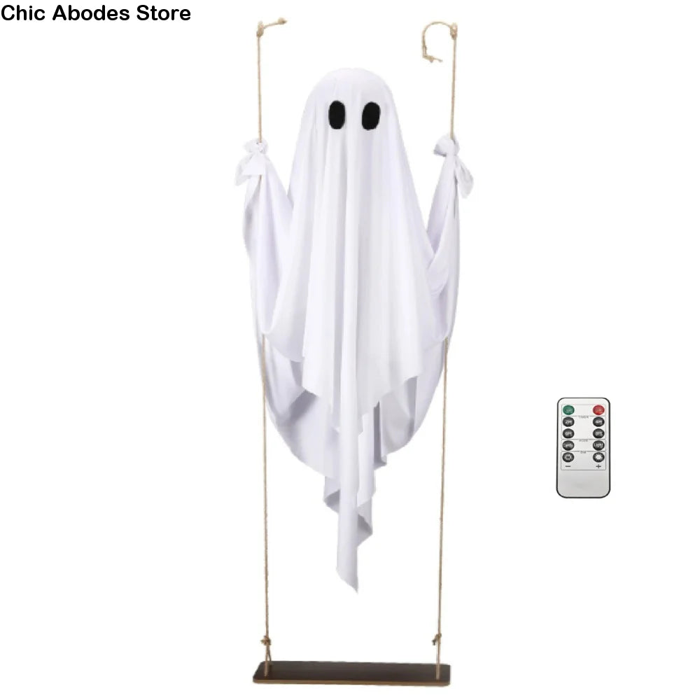 Light-Up Hanging Swing Ghost