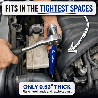 HotrStore Zero-Swing Offset Extension Wrench for Tight Spaces