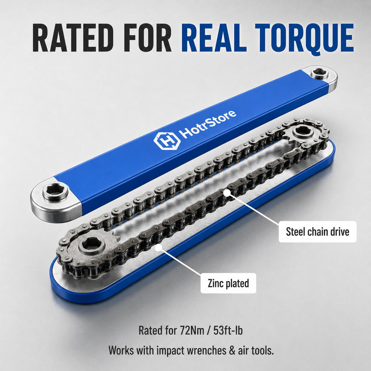 HotrStore Zero-Swing Offset Extension Wrench for Tight Spaces