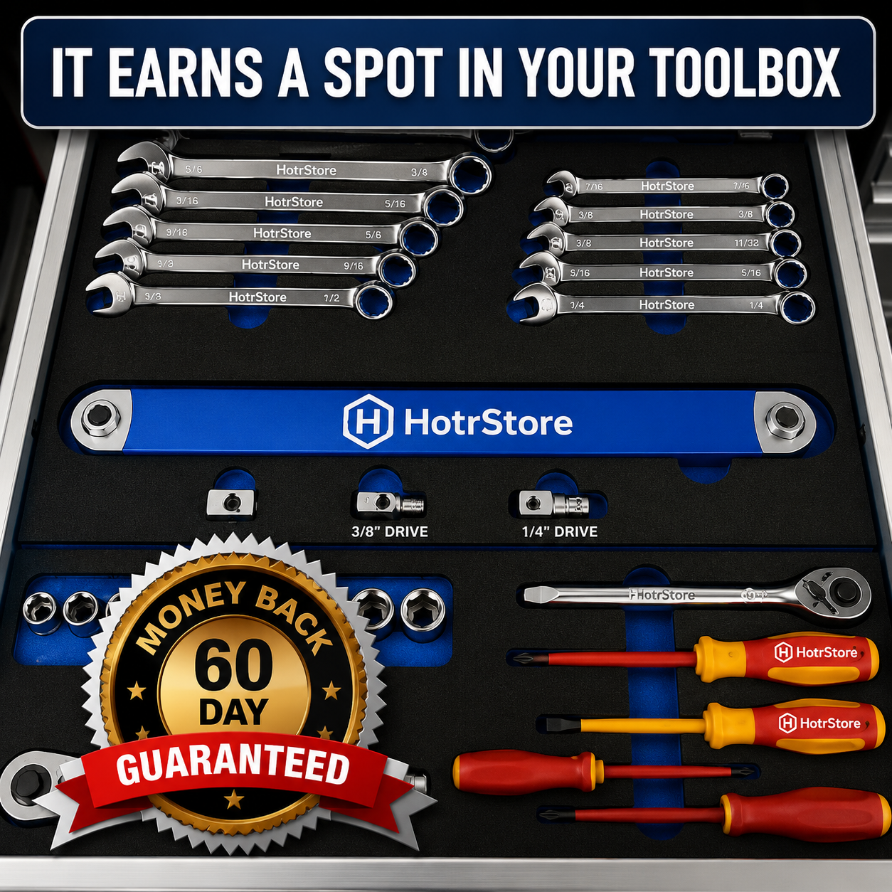 HotrStore Zero-Swing Offset Extension Wrench for Tight Spaces